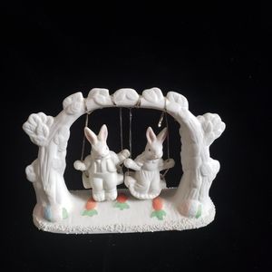 #Jade Collection Bunnies On Swing